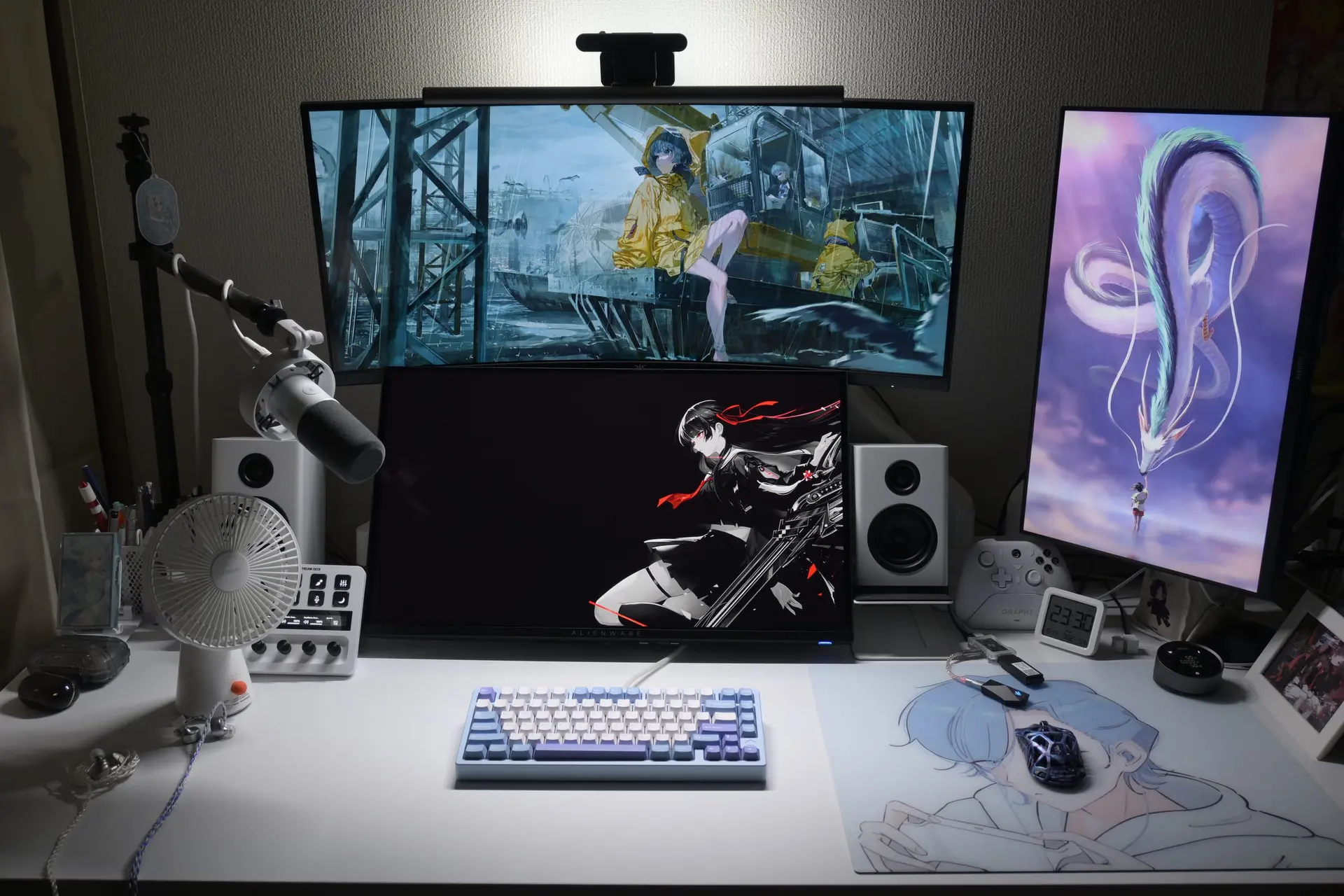 前面＋バックライト両方点灯