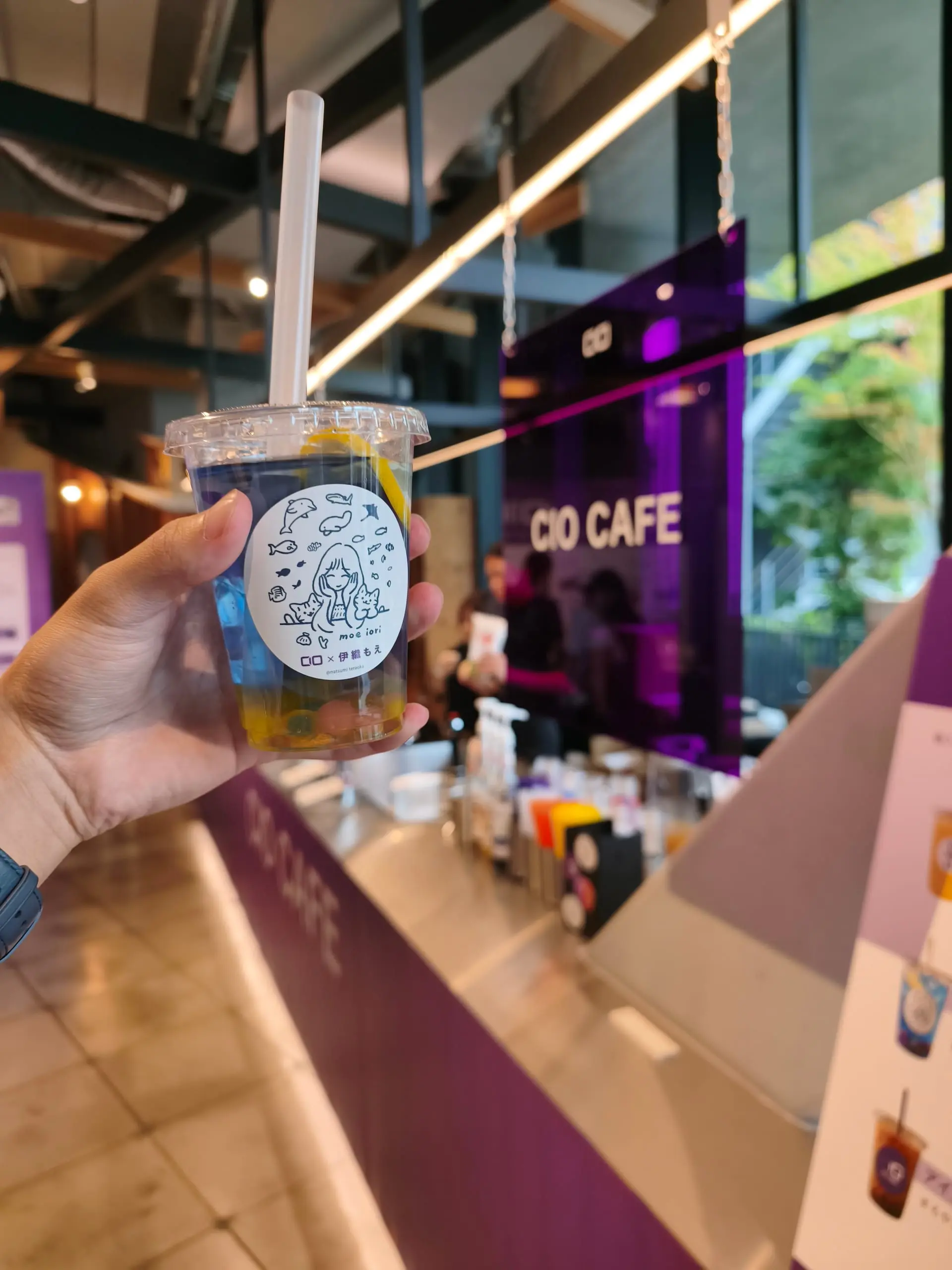 CIO Cafeで提供されていたCIO×伊織もえコラボドリンク