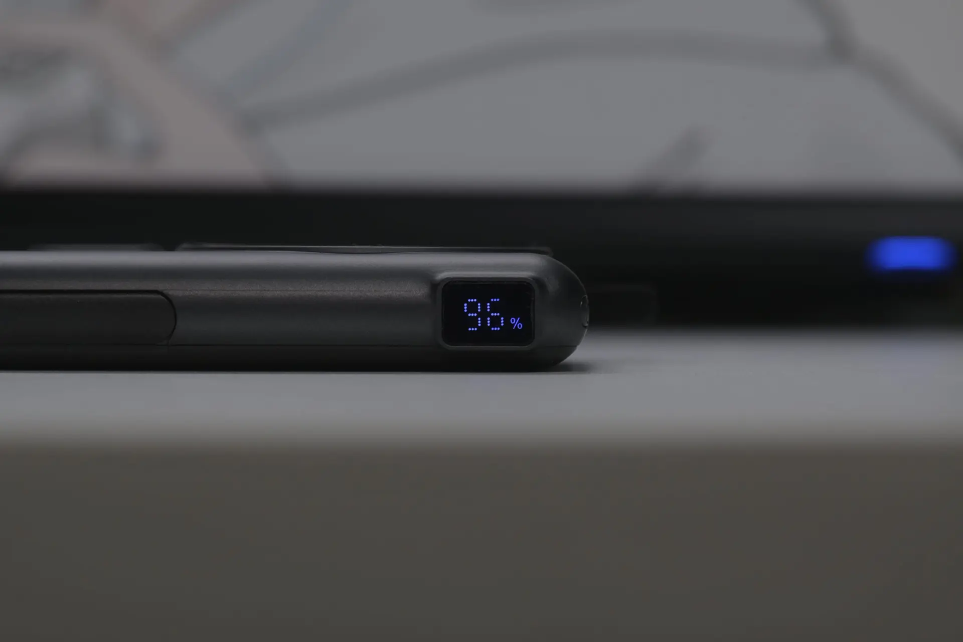 1%刻みのデジタル残量表示